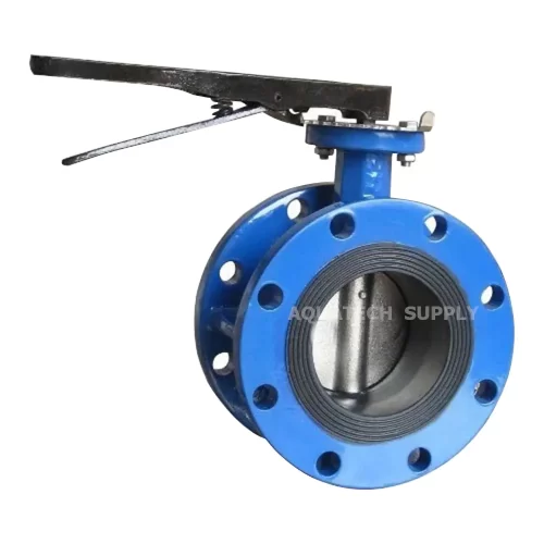 "KISTLER" วาล์วปีกผีเสื้อเหล็กหล่อ Double Flange Butterfly Valve Ductile Iron ; Handle